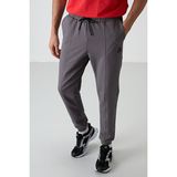 Tommy Life 82123 Antrasit Melanj Pamuklu Yumuşak Dokulu Comfort Fit Nakışlı Erkek Jogger Eşofman