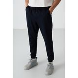 Tommy Life 82123 Lacivert Pamuklu Yumuşak Dokulu Comfort Fit Nakışlı Erkek Jogger Eşofman