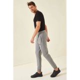 Tommy Life 84343 Cep Fermuarlı Gri Melanj Erkek Eşofman Altı