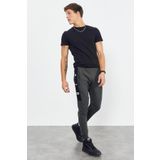 Tommy Life 84587 Haki Air Baskılı Fermuar Cepli Standart Kalıp Jogger Erkek Eşofman Altı