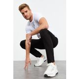 Tommy Life 84682 Siyah Bağcıklı Cepli Standart Kalıp Klasik Paça Erkek Eşofman Altı