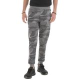 Tommy Life 84754 Gri Melanj Kamuflaj Desenli Dar Kalıp Jogger Erkek Eşofman Altı