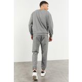 Tommy Life 85120 Gri Melanj Casual O Yaka Oversize Lastik Paça Erkek Eşofman Takımı