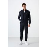 Tommy Life 85198 Lacivert Dik Yaka Fermuarlı Jogger Rahat Form Erkek Eşofman Takımı