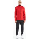 Tommy Life 85199 Kırmızı - Siyah Fermuarlı Dik Yaka Gizli Cepli Erkek Eşofman Takım
