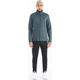 Tommy Life 85199 Orman Yeşil Siyah Fermuarlı Dik Yaka Gizli Cepli Erkek Eşofman Takımı