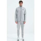 Tommy Life 85209 Gri Dik Yaka Gizli Cep Detaylı Standart Kalıp Erkek Eşofman Takımı