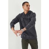 Tommy Life 87839 Antrasit Melanj Erkek Sweatshirt