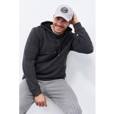 Tommy Life 87872 Antrasit Melanj Kanguru Cep Standart Kalıp Kapüşonlu Erkek Sweatshirt