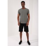 Tommy Life 87911 Basic Kısa Kol Standart Kalıp O Yaka Yeşil Erkek T-shirt
