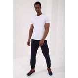 Tommy Life 87911 Beyaz Erkek Basic Kısa Kol Standart Kalıp O Yaka T-Shirt