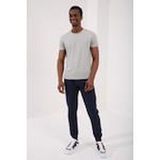 Tommy Life 87911 Gri Melanj Erkek Basic Kısa Kol Standart Kalıp O Yaka T-shirt