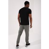 Tommy Life 87912 Basic Kısa Kol Standart Kalıp V Yaka Siyah Erkek T-shirt