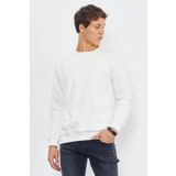 Tommy Life 88053 Ekru Basic O Yaka Rahat Form Erkek Sweatshirt