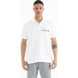 Tommy Life 88236 Beyaz Yazı Baskılı Standart Form Polo Yaka Erkek T-Shirt