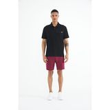 Tommy Life 88236 Siyah Yazı Baskılı Standart Form Polo Yaka Erkek T-shirt