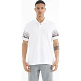 Tommy Life 88240 Beyaz Kol Baskı Detaylı Polo Yaka Standart Form Erkek T-shirt