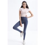Tommy Life 94011 Yüksek Bel Toparlayıcı Slim Fit Dar Paça Orman Yeşili Kadın Tayt