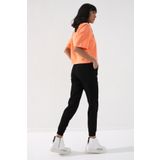 Tommy Life 94561 Siyah Yüksek Bel Jogger Rahat Form Manşetli Kadın Eşofman Altı