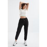 Tommy Life 94622 Siyah Cepli Bağcıklı Jogger Rahat Form Polar Kadın Eşofman Altı