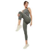 Tommy Life 95284 Çağla Yüksek Bel Kapri-Crop Atlet Slim Fit Kadın Tayt