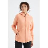 Tommy Life 97233 Kavun Içi Kapüşonlu Fermuarlı Rahat Form Kadın Polar Sweatshirt