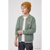 Tommy Life Açık Yeşil Standart Fit Kolej Yaka Fermuarlı Basic Erkek Çocuk Ceket - 11326 - 7 - 8 Yaş