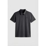 TOMMY LIFE Antrasit Standart Kalıp Basic Polo Yaka Erkek T-Shirt - 87748