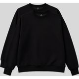 TOMMY LIFE Basic Oversıze O Yaka 2li Paket Siyah Kadın Sweatshirt - 97053