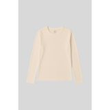 TOMMY LIFE Bej O Yaka Standart Fit Uzun Kollu Basic Kadın T-Shirt - 97312