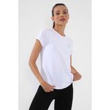 Tommy Life Beyaz Basic Kısa Kol Standart Kalıp O Yaka Kadın T-Shirt - 97144 - XL