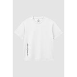Tommy Life Beyaz Baskılı O Yaka Rahat Form Battal Büyük Beden Erkek T-Shirt - 88472 - 6XL