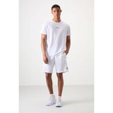 Tommy Life Beyaz Kalın Yumuşak Comfort Fit Erkek Şort - 81273 - XL