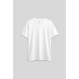 TOMMY LIFE Beyaz O Yaka Standart Fit Basic Kadın T-Shirt - 97311, Beyaz, 4XL