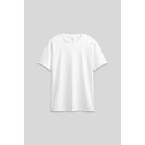 TOMMY LIFE Beyaz O Yaka Standart Fit Basic Kadın T-Shirt - 97311