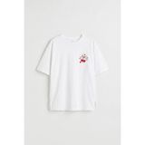 Tommy Life Beyaz Oversize Kısa Kollu Baskılı Kız Çocuk T-Shirt - 75176 - 8 - 9 Yaş
