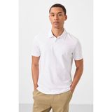 Tommy Life Beyaz Standart Kalıp Basic Polo Yaka Erkek T-Shirt - 87748 - XL
