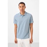 Tommy Life Buz Mavi Standart Kalıp Basic Polo Yaka Erkek T-Shirt - 87748 - 2XL