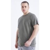 Tommy Life Çağla Basic Kısa Kol O Yaka Büyük Beden Erkek T-Shirt - 88072 - 4XL - Çağla Yeşili