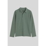 TOMMY LIFE Çağla Polo Yaka Basic Uzun Kollu Erkek Çocuk T-Shirt - 11170