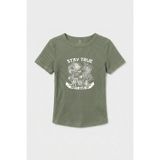 TOMMY LIFE Çağla Standart Fit Baskılı Kısa Kollu Kadın T-Shirt - 97201