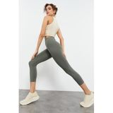 Tommy Life Çağla Yüksek Bel Slim Fit Dar Paça Kadın Kapri Tayt - 93097