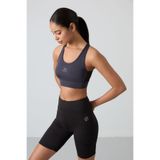 TOMMY LIFE Çapraz Sırt Detaylı Slim Fit U Yaka Pedli Spor Büstiyer, T07BY-97121