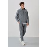 Tommy Life Carol Gri Melanj Polar Erkek Eşofman Takım - 85226 GRİ MELANJ