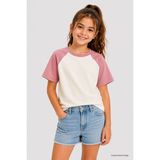Tommy Life Ekru-Gül Kurusu Standart Fit Reglan Kollu Kız Çocuk T-Shirt - 75180 - Ekru - Gülkurusu - 14 - 15 Yaş
