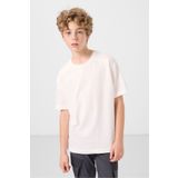TOMMY LIFE Ekru Pamuklu Yumuşak Dokulu Oversize Baskılı Erkek Çocuk T-Shirt - 11301