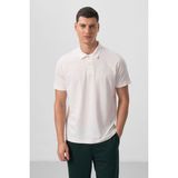 Tommy Life Ekru Standart Kalıp Basic Polo Yaka Erkek T-Shirt - 87768 - 2XL