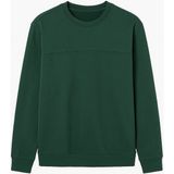 Tommy Life Erkek Battal S-Shirt O Yaka Erkek Büyük Beden Sweatshirt - 4XL - Yeşil