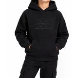 Tommy Life Erkek Garson Çocuk Kapüşonlu Siyah Sweatshirt 11308
