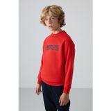 TOMMY LIFE Fiesta Pamuklu Kalın İçi Tüylü Yumuşak Dokulu Standart Fit Baskılı Erkek Çocuk Sweatshirt - 11216